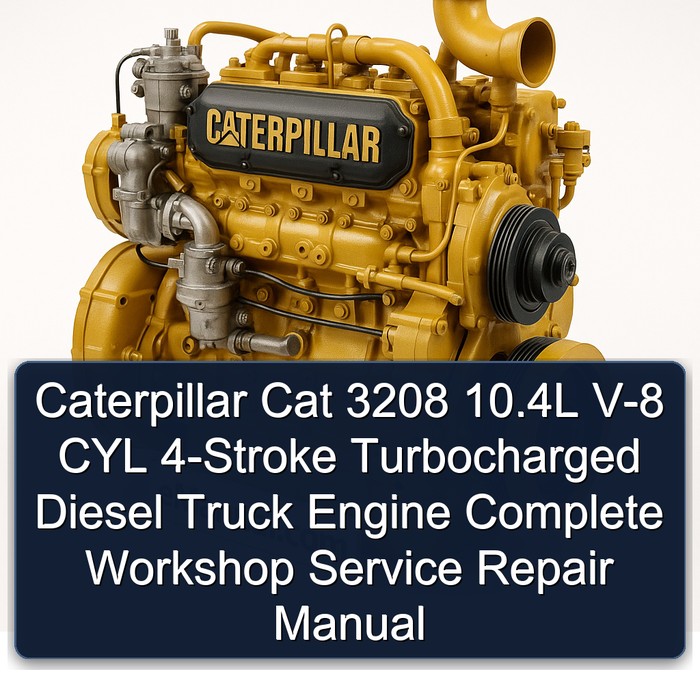 Caterpillar Cat 3208 10.4L V-8 CYL 4-Stroke Turbocharged Diesel Truck Engine Complete Workshop Service Repair Manual