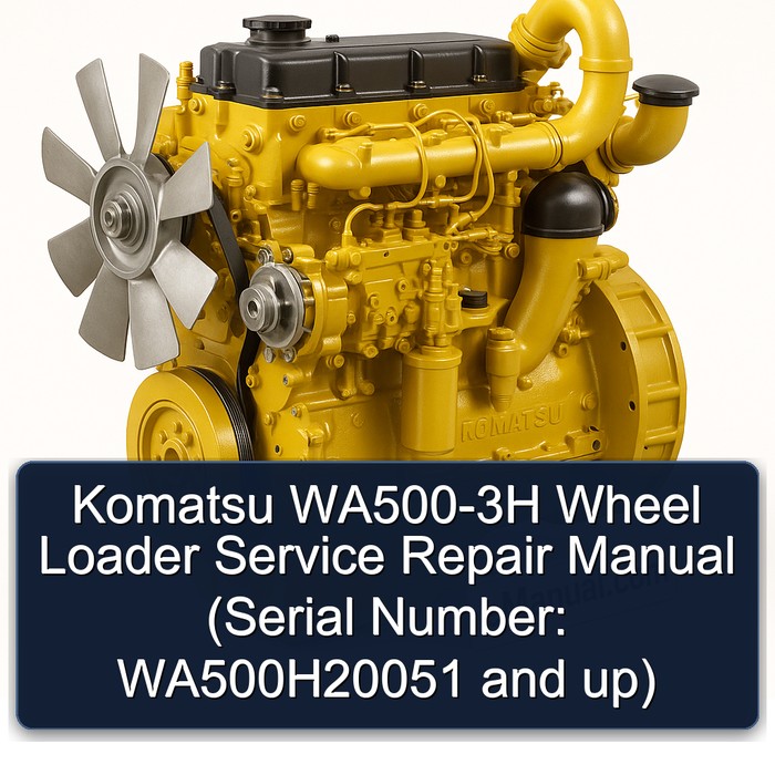 Komatsu WA500-3H Wheel Loader Service Repair Manual (Serial Number: WA500H20051 and up)