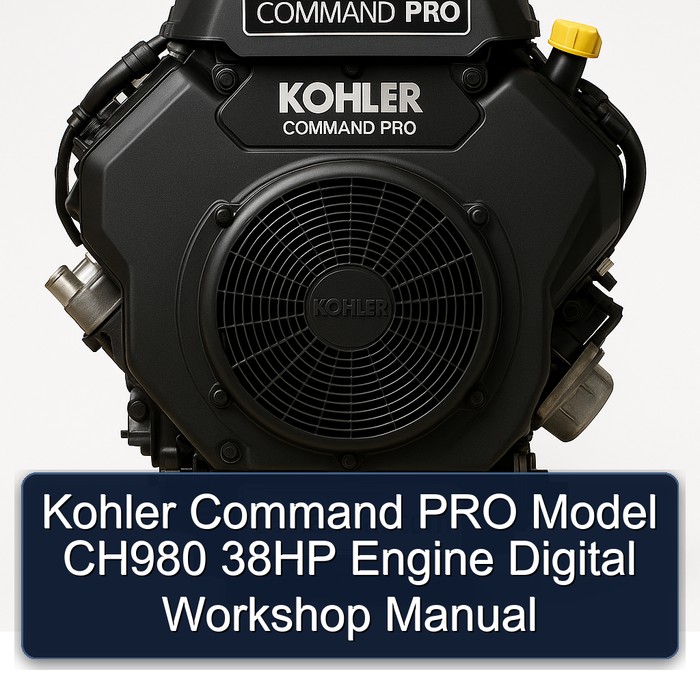 Kohler Command PRO CH980 38 PS Motor – Digitales Werkstatt Handbuch