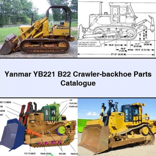 Yanmar YB221 B22 Crawler-backhoe Parts Catalogue - Click Image to Close