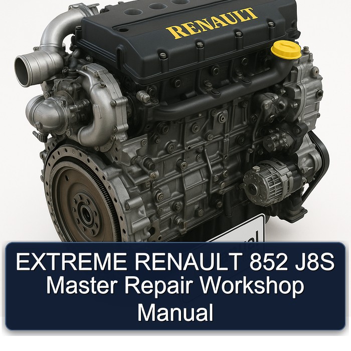 EXTREME RENAULT 852 J8S Master Repair Workshop Manual