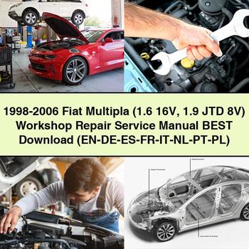 1998-2006 Fiat Multipla (1.6 16V 1.9 JTD 8V) Workshop Repair Service Manual Best Download (EN-DE-ES-FR-IT-NL-PT-PL) PDF