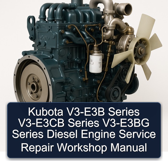 Kubota V3-E3B Series V3-E3CB Series V3-E3BG Series Diesel Engine Service Repair Workshop Manual