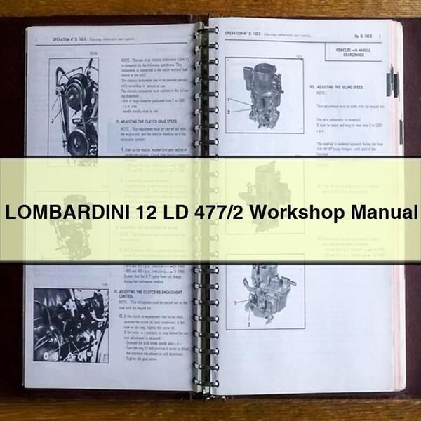 LOMBARDINI 12 LD 477/2 Workshop Manual PDF Download