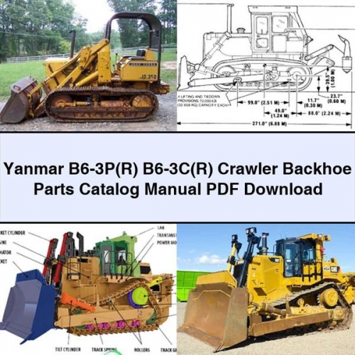 Yanmar B6-3P(R) B6-3C(R) Crawler Backhoe Parts Catalog Manual PDF Download - Click Image to Close