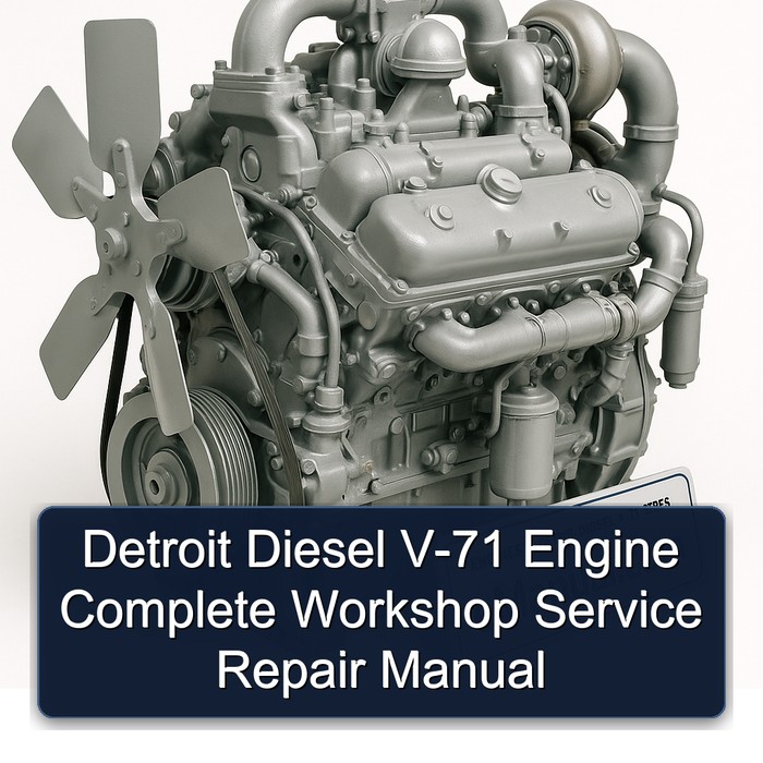 Detroit Diesel V-71 Engine Complete Workshop Service Repair Manual