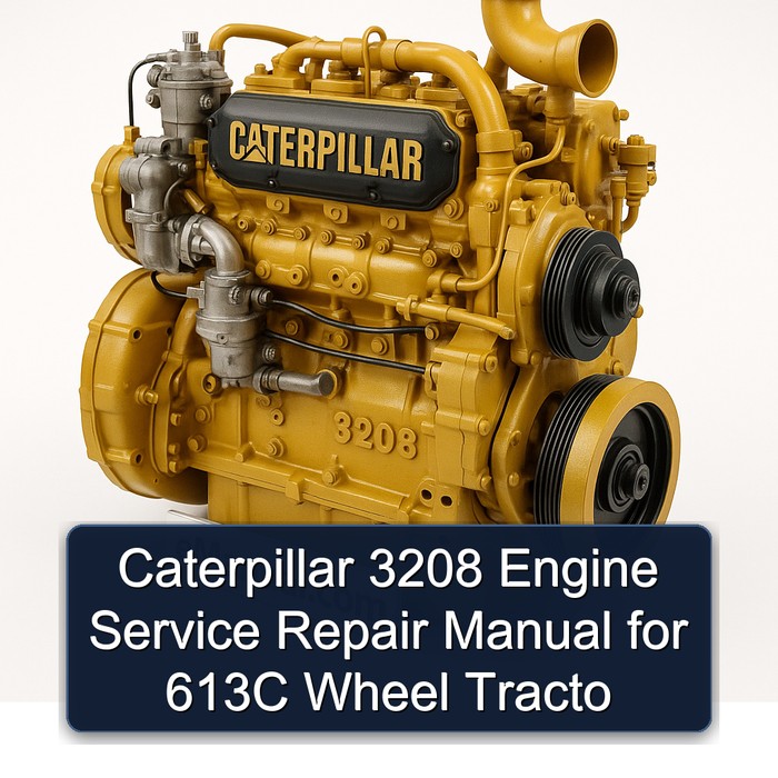 Caterpillar 3208 Engine Service Repair Manual for 613C Wheel Tracto