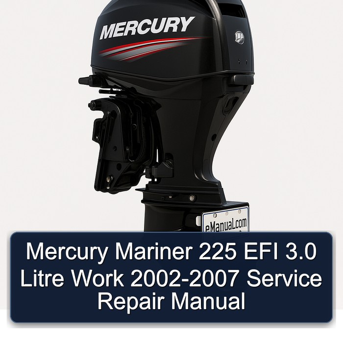 Mercury Mariner 225 EFI 3.0 Litre Work 2002-2007 Service Repair Manual