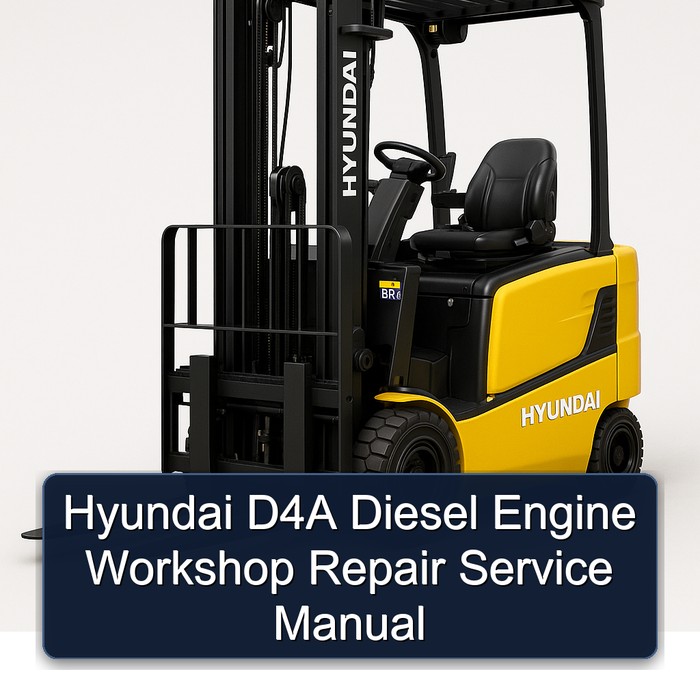 Hyundai D4A Diesel Engine Workshop Repair Service Manual