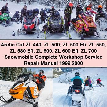 Arctic Cat ZL 440 500 500 Efi 550 580 Efi 600 600 Efi 700 Snowmobile Complete Workshop Service Repair Manual 1999-2000