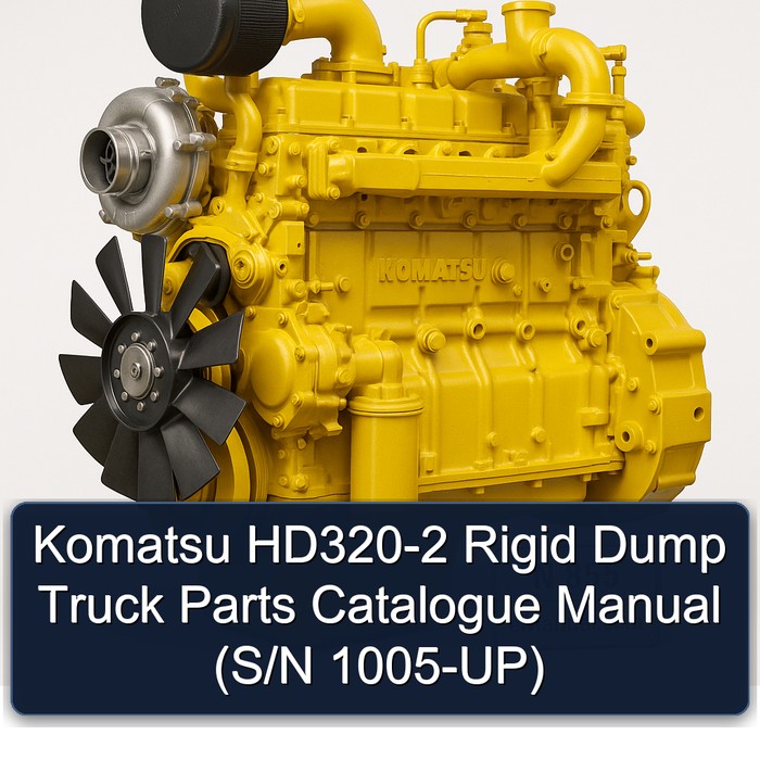 Komatsu HD320-2 Rigid Dump Truck Parts Catalogue Manual (S/N 1005-UP)