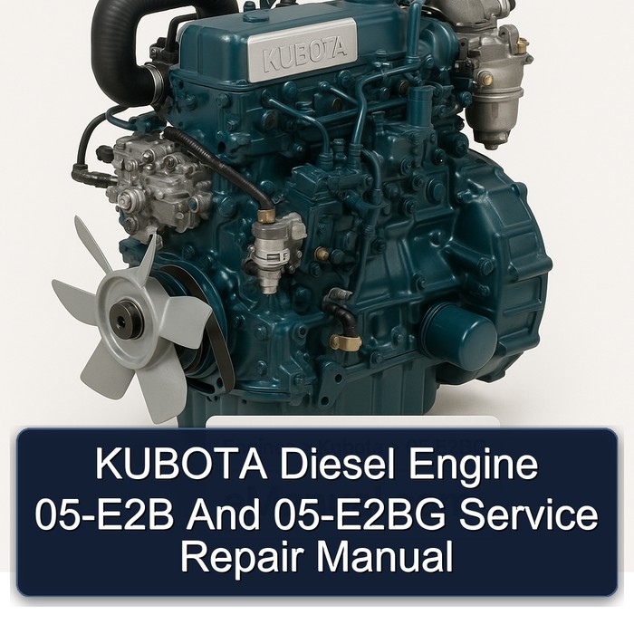 KUBOTA Diesel Engine 05-E2B And 05-E2BG Service Repair Manual