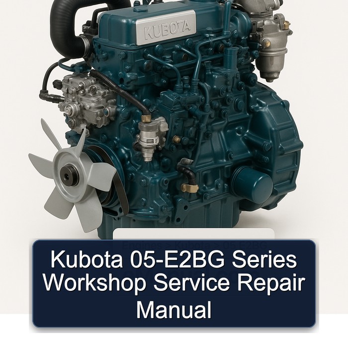 Kubota 05-E2BG Series Workshop Service Repair Manual