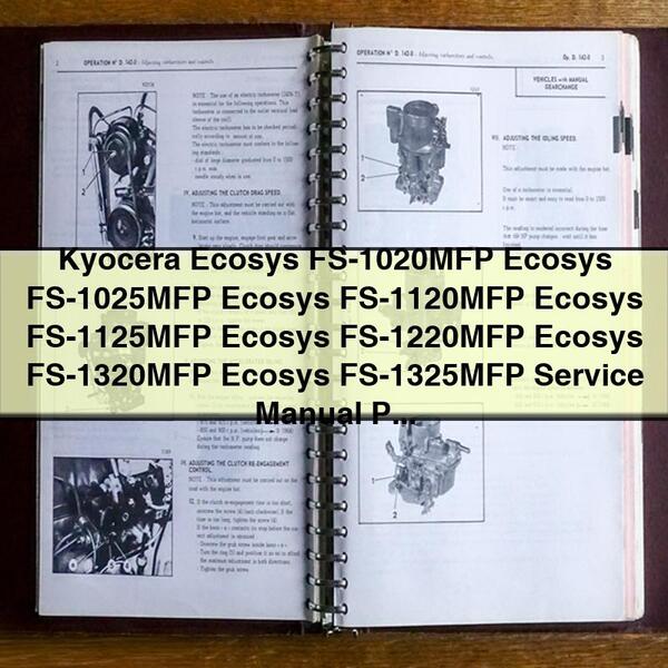 Kyocera Ecosys FS-1020MFP to FS-1325MFP Service Repair Manual