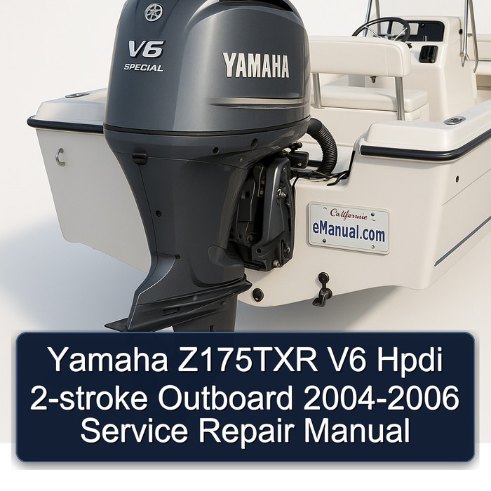 Yamaha Z175TXR V6 Hpdi 2-stroke Outboard 2004-2006 Service Repair Manual