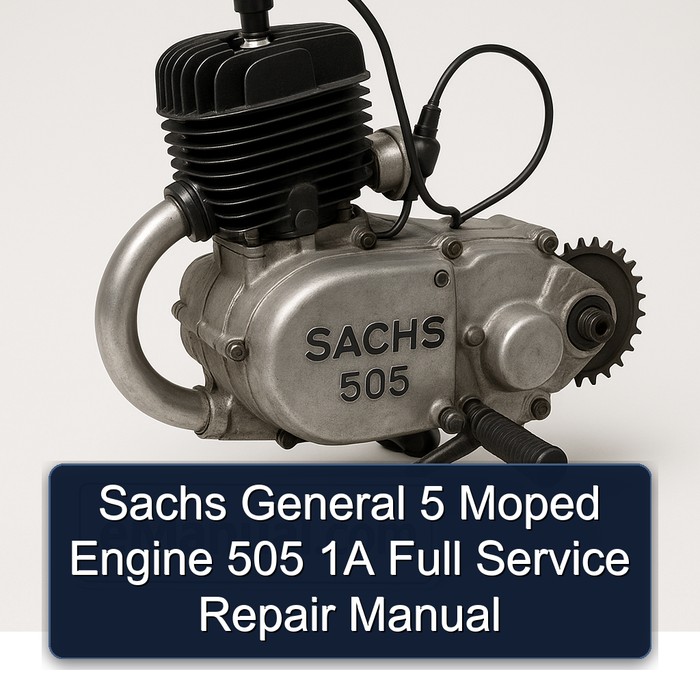 Sachs General 5 Moped Engine 505 1A Full Service Repair Manual