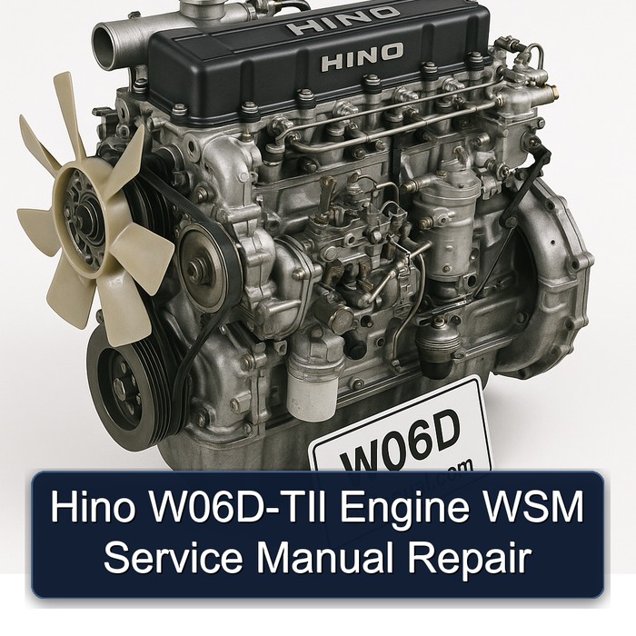 Hino W06D-TIl Engine WSM Service Manual Repair