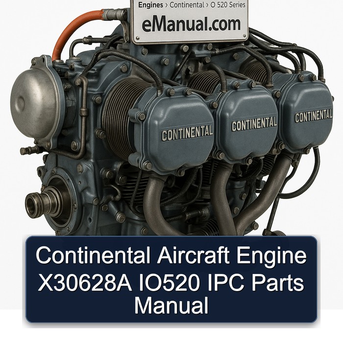 Continental Aircraft Engine X30628A IO520 IPC Parts Manual