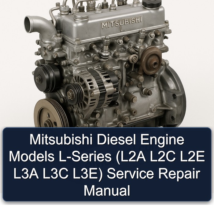 Mitsubishi Diesel Engine Models L-Series (L2A L2C L2E L3A L3C L3E) Service Repair Manual