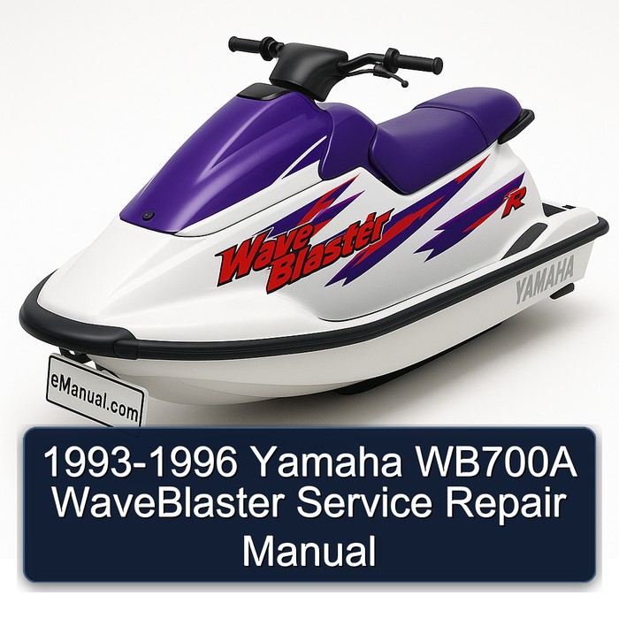 1993-1996 Yamaha WB700A WaveBlaster Service Repair Manual