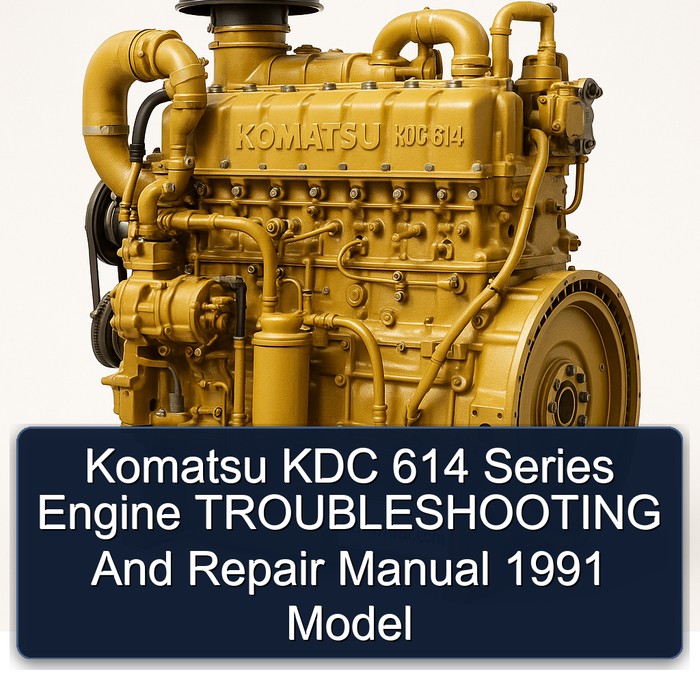 Komatsu KDC 614 Series Engine TROUBLESHOOTING And Repair Manual 1991 Model
