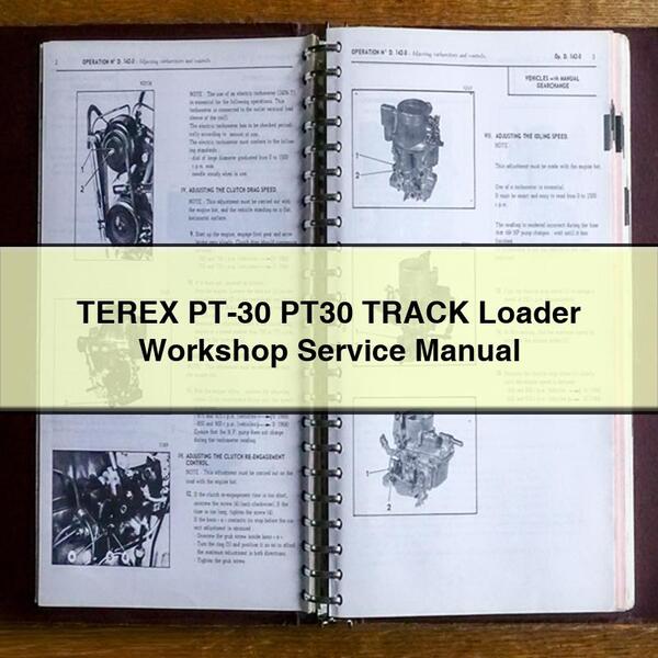 TEREX PT-30 PT30 TRACK Loader Workshop Service Repair Manual