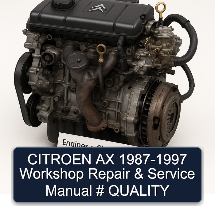CITROEN AX 1987-1997 Workshop Repair & Service Manual # QUALITY