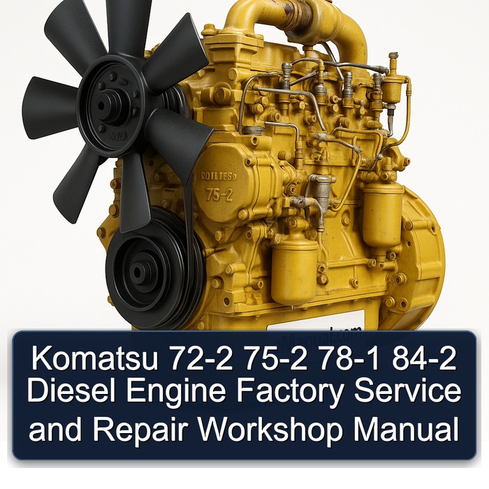 Komatsu 72-2 75-2 78-1 84-2 Diesel Engine Factory Service and Repair Workshop Manual