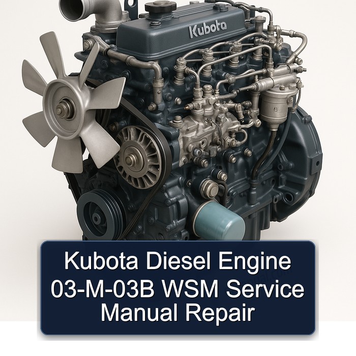 Kubota Diesel Engine 03-M-03B WSM Service Manual Repair