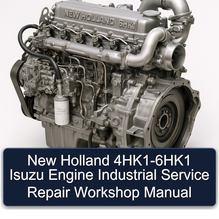 New Holland 4HK1-6HK1 Isuzu Engine Industrial Service Repair Workshop Manual