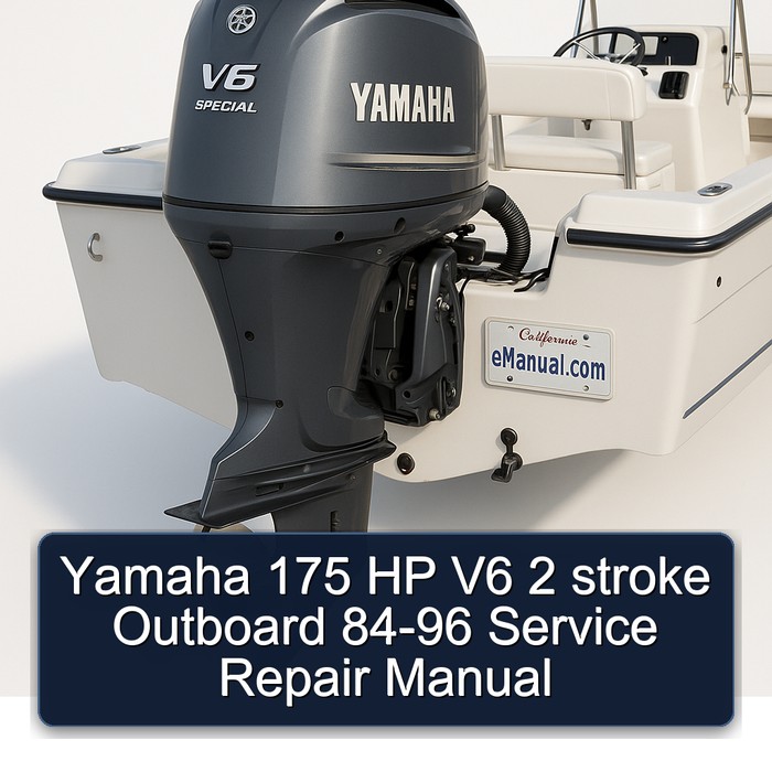 Yamaha 175 HP V6 2 stroke Outboard 84-96 Service Repair Manual