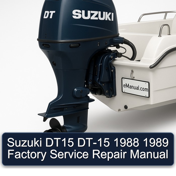 Suzuki DT15 DT-15 1988 1989 Factory Service Repair Manual