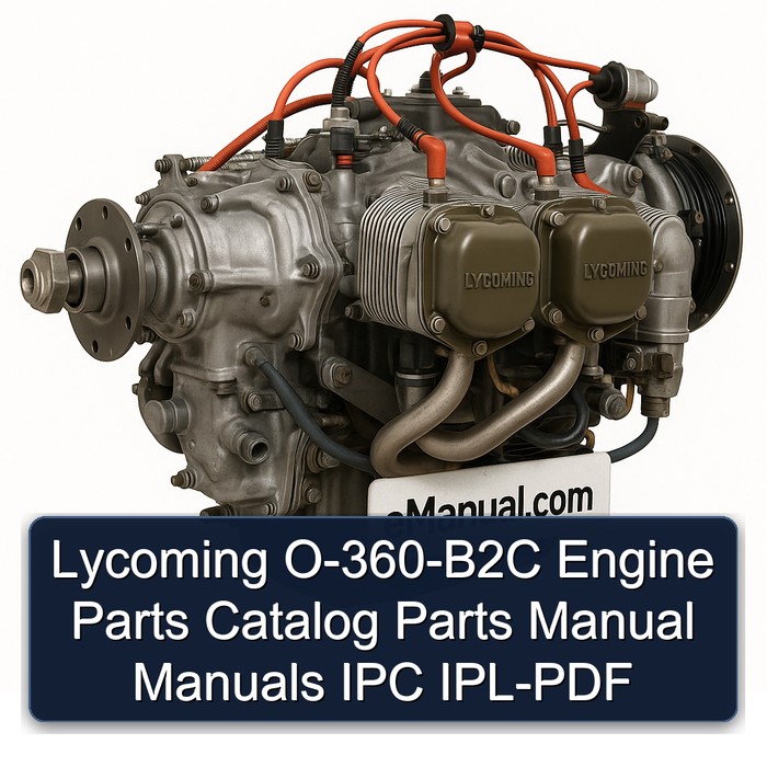 Lycoming O-360-B2C Engine Parts Catalog Parts Manual Manuals IPC IPL-PDF