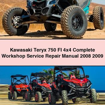 Kawasaki Teryx 750 FI 4x4 Complete Workshop Service Repair Manual 2008 2009
