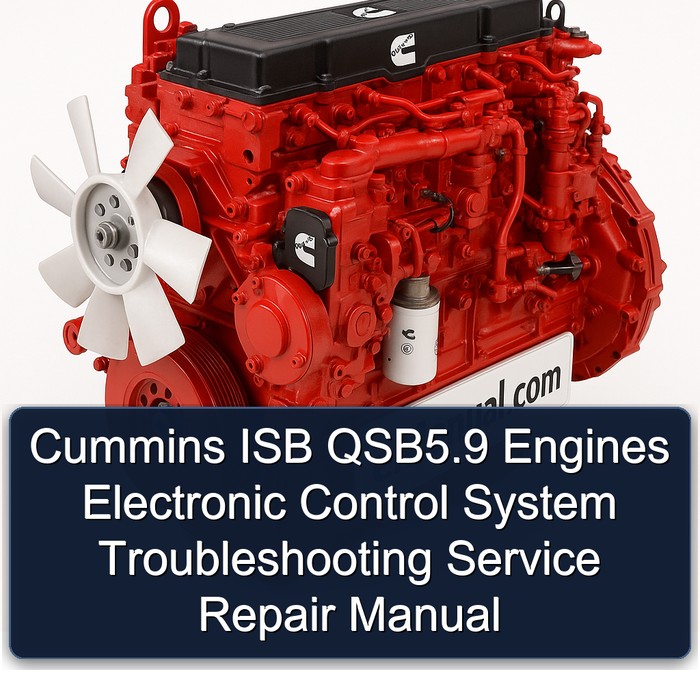 Cummins ISB QSB5.9 Engines Electronic Control System Troubleshooting Service Repair Manual