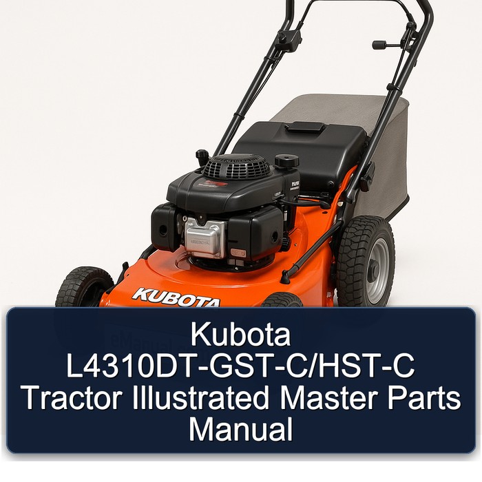 Kubota L4310DT-GST-C/HST-C Tractor Illustrated Master Parts Manual