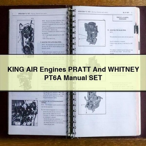 KING AIR Engines PRATT And WHITNEY PT6A Manual SET PDF Download - Click Image to Close