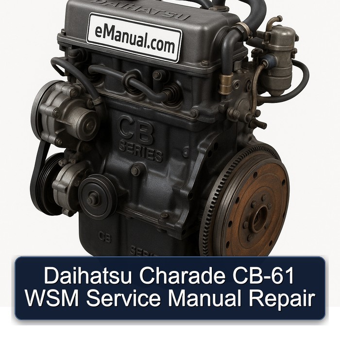 Daihatsu Charade CB-61 WSM Service Manual Repair