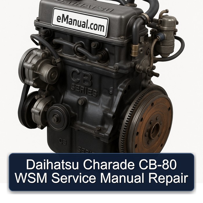Daihatsu Charade CB-80 WSM Service Manual Repair