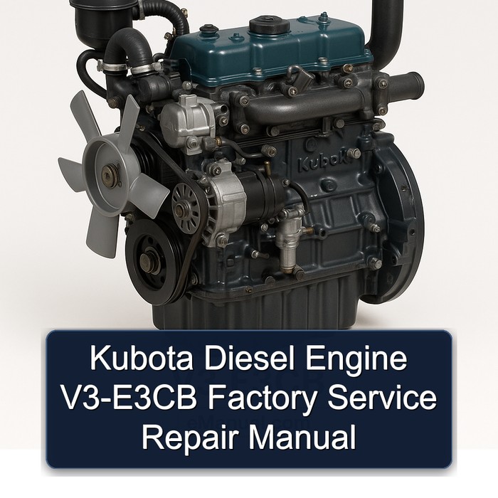 Kubota Diesel Engine V3-E3CB Factory Service Repair Manual