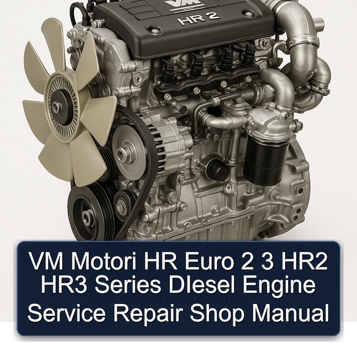 VM Motori HR Euro 2 3 HR2 HR3 Series DIesel Engine Service Repair Shop Manual