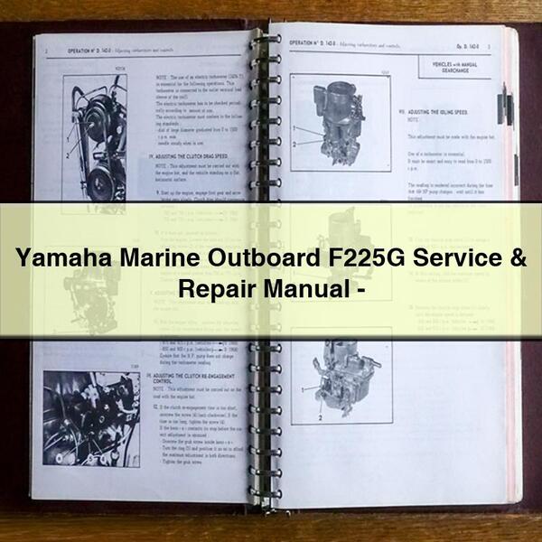 Yamaha Marine Outboard F225G Service & Repair Manual-PDF