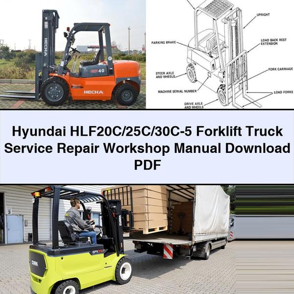 Hyundai HLF20C/25C/30C-5 Forklift Truck Service Repair Workshop Manual Download PDF - Click Image to Close