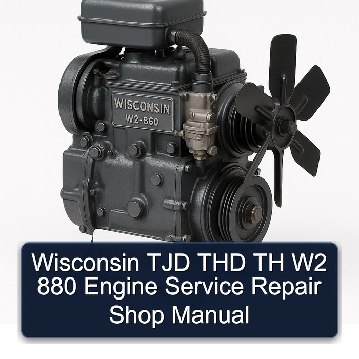 Wisconsin TJD THD TH W2 880 Engine Service Repair Shop Manual