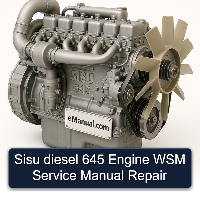 Sisu diesel 645 Engine WSM Service Manual Repair