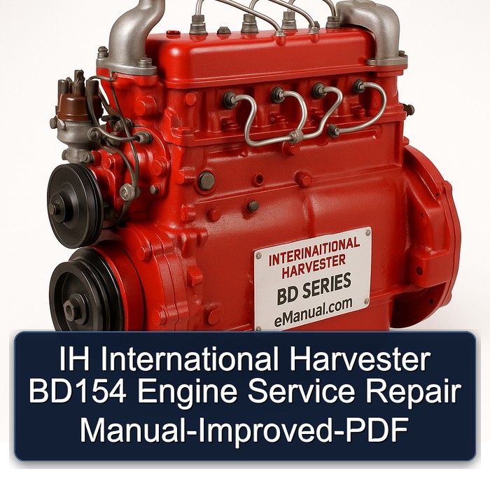 IH International Harvester BD154 Engine Service Repair Manual-Improved-PDF