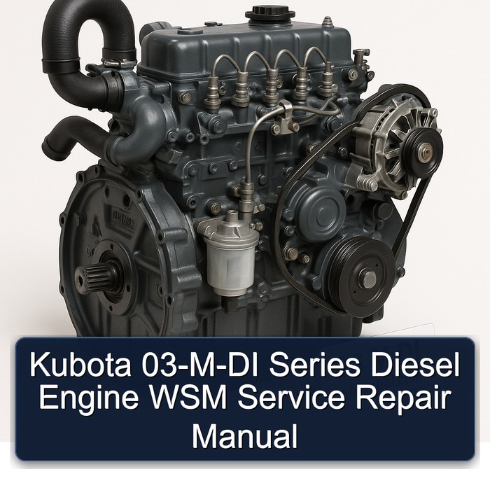 Kubota 03-M-DI Series Diesel Engine WSM Service Repair Manual