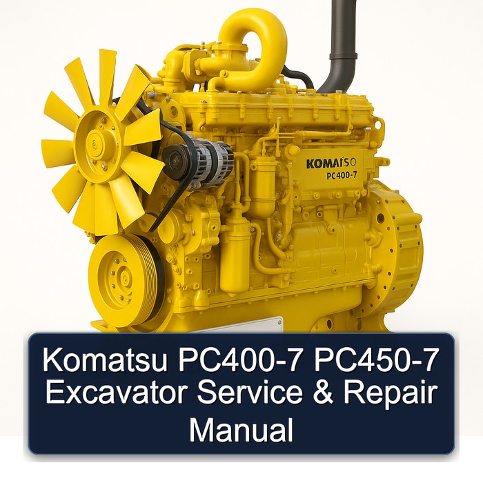 Komatsu PC400-7 PC450-7 Excavator Service & Repair Manual