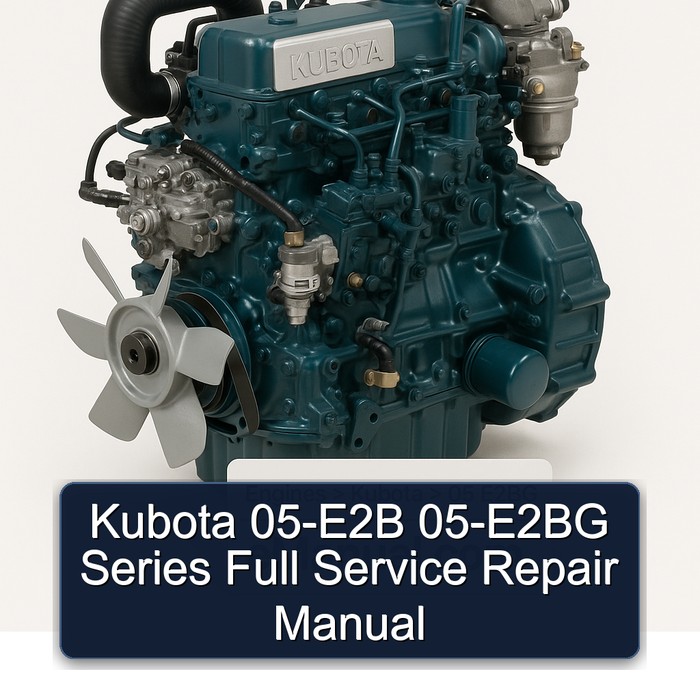 Kubota 05-E2B 05-E2BG Series Full Service Repair Manual