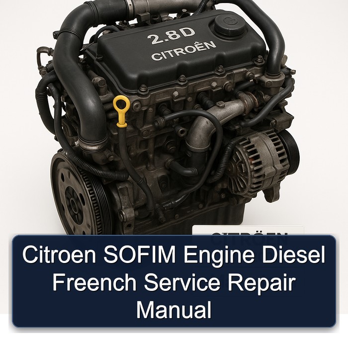 Citroen SOFIM Engine Diesel Freench Service Repair Manual